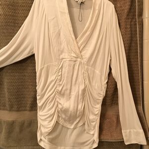 Off white new long sleeve blouse cabi lg